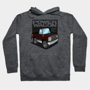 Dark Brown Sunfire - Power Wagon (1980 - White-Based) Hoodie